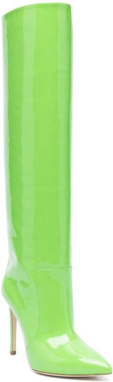 Paris Texas Leren stiletto laarzen Groen