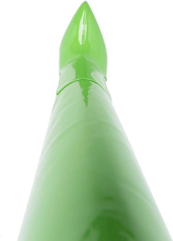 Paris Texas Leren stiletto laarzen Groen