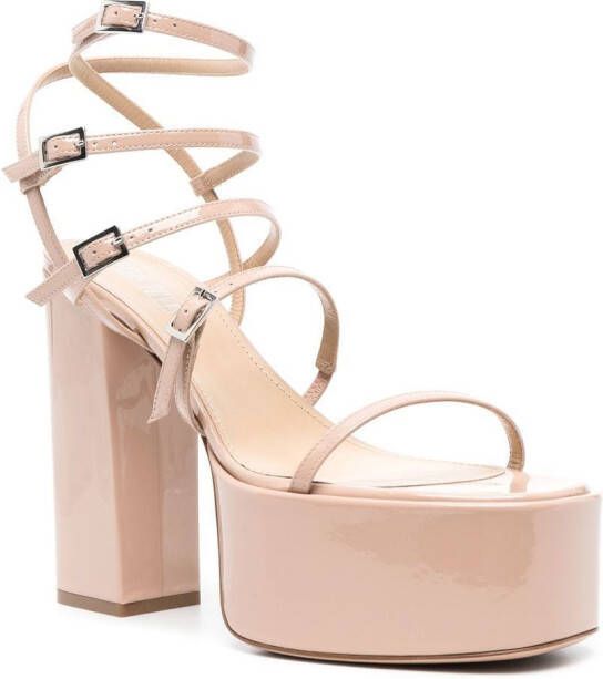 Paris Texas Jessica sandalen met plateauzool Beige