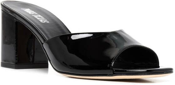 Paris Texas Anja leren sandalen Zwart