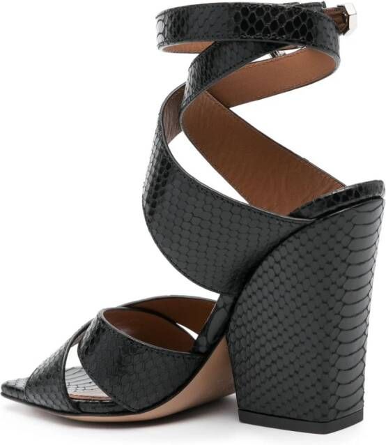 Paris Texas Arizona leren sandalen Zwart