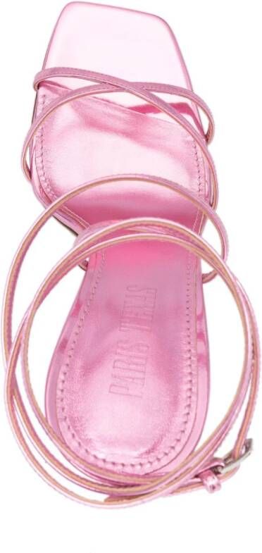Paris Texas Diana 105mm leren sandalen Roze