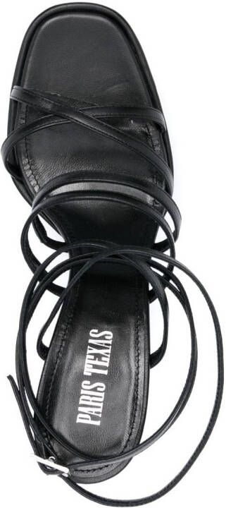 Paris Texas Holly Marina sandalen met plateauzool Zwart