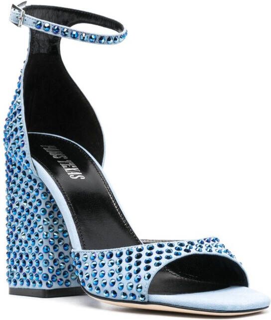 Paris Texas Holly Fiona suède sandalen Blauw