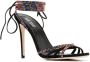 Paris Texas Holly Nicole suède sandalen Zwart - Thumbnail 2