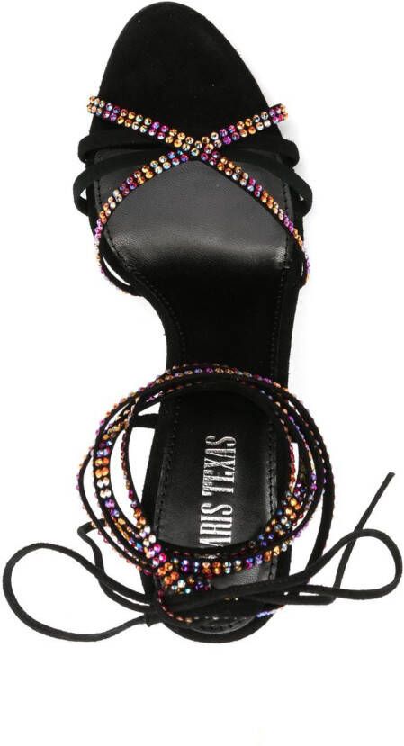 Paris Texas Holly Nicole suède sandalen Zwart