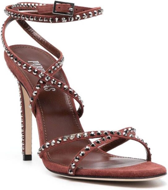 Paris Texas Holly Zoe sandalen met studs Bruin