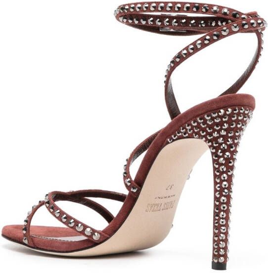 Paris Texas Holly Zoe sandalen met studs Bruin