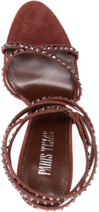 Paris Texas Holly Zoe sandalen met studs Bruin