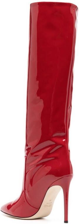 Paris Texas Knielaarzen met gelakt-effect Rood