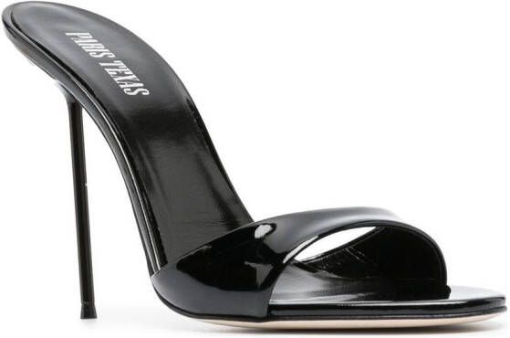 Paris Texas 105 mm Lidia lakleren sandalen Zwart