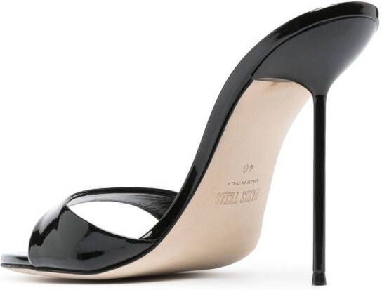 Paris Texas 105 mm Lidia lakleren sandalen Zwart