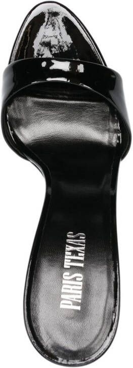Paris Texas 105 mm Lidia lakleren sandalen Zwart