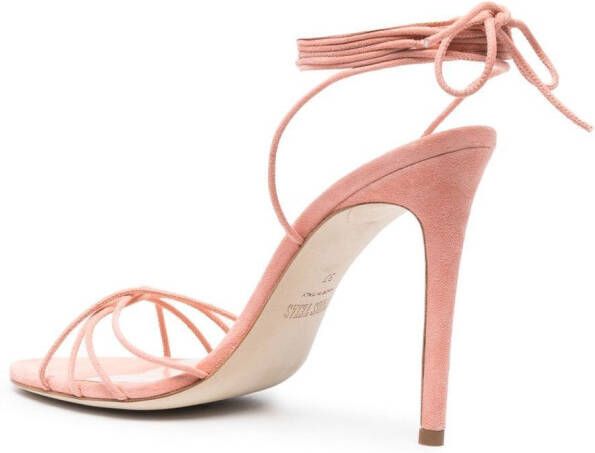 Paris Texas 105 mm Nicole sandalen met veters Roze