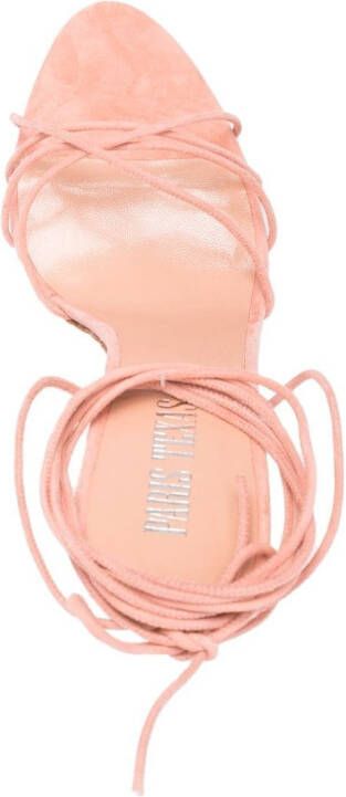 Paris Texas 105 mm Nicole sandalen met veters Roze