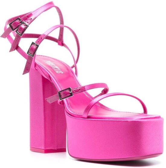 Paris Texas Sandalen met plateauzool Roze