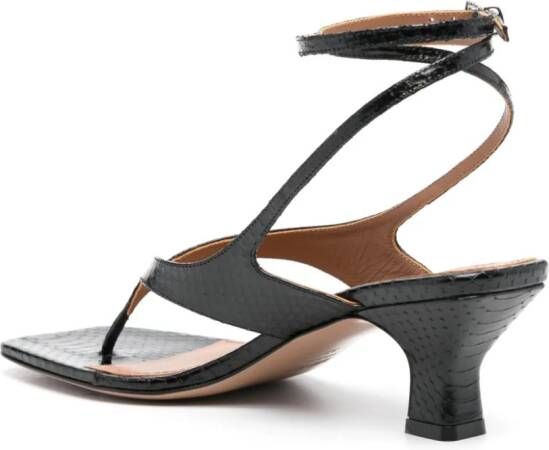 Paris Texas Portofino leren sandalen Zwart