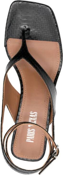 Paris Texas Portofino leren sandalen Zwart