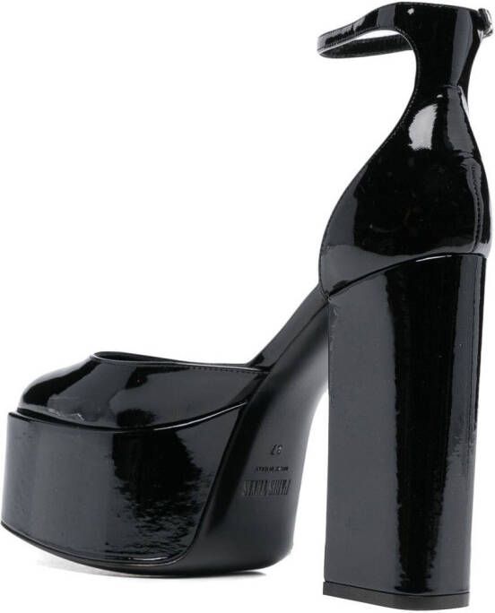 Paris Texas 130 mm Jane pumps met plateauzool Zwart