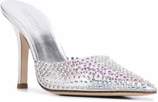 Paris Texas Pumps met studs Zilver