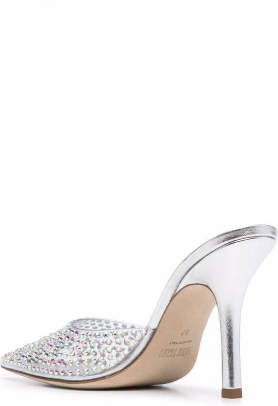 Paris Texas Pumps met studs Zilver