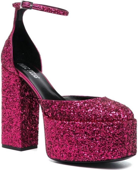 Paris Texas Pumps verfraaid met glitter Roze