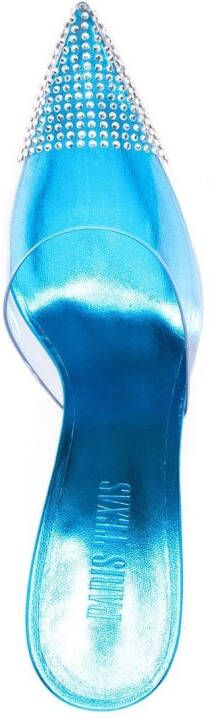 Paris Texas Sandalen met kristal Blauw