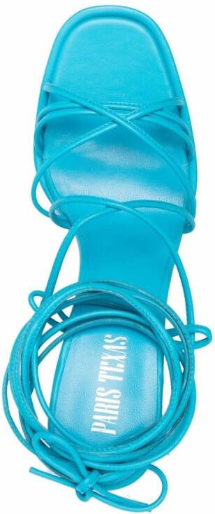 Paris Texas Sandalen met plateauzool Blauw