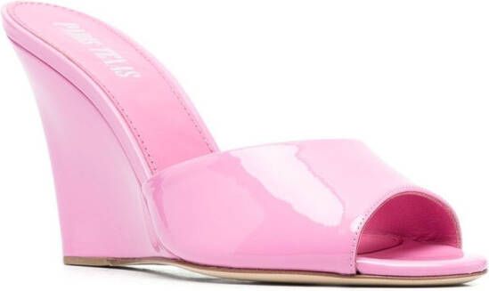 Paris Texas Wanda sandalen met sleehak Roze