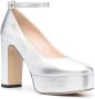 P.A.R.O.S.H. Mary Jane pumps met plateauzool Zilver - Thumbnail 2