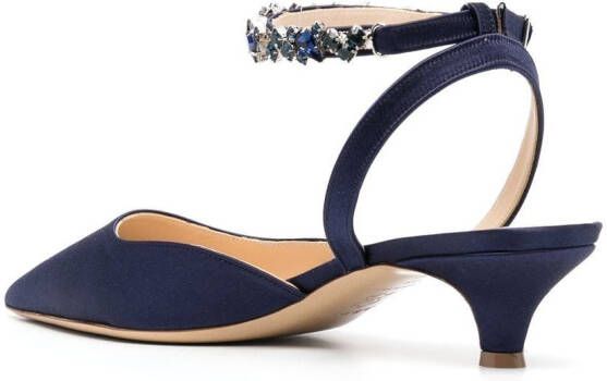 P.A.R.O.S.H. Pumps met kristal Blauw