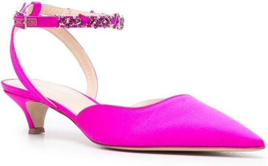 P.A.R.O.S.H. Pumps met kristal Roze