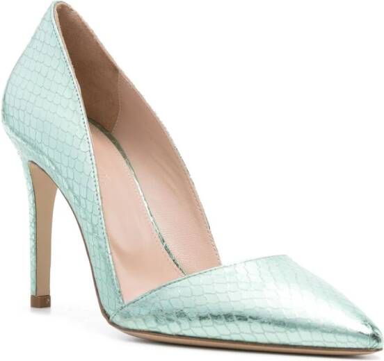 P.A.R.O.S.H. Leren pumps Groen