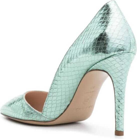 P.A.R.O.S.H. Leren pumps Groen