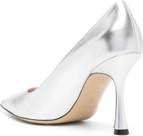 P.A.R.O.S.H. Spy metallic pumps Zilver