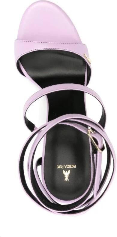 Patrizia Pepe Leren sandalen Paars