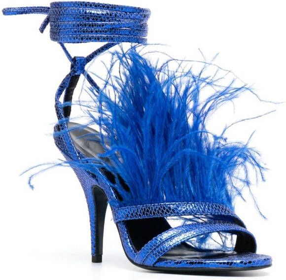Patrizia Pepe Sandalen met enkelbandje Blauw