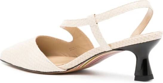 Paul Smith Cloudy 50 mm slingback pumps Wit