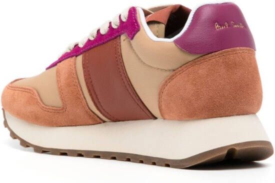 Paul Smith Eighties sneakers met colourblocking Bruin
