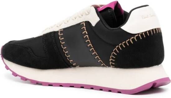 Paul Smith Eighties sneakers met colourblocking Zwart