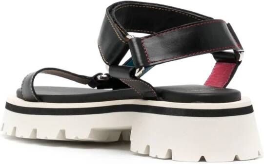 Paul Smith Leren sandalen Zwart