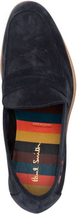Paul Smith Figaro suède loafers Blauw