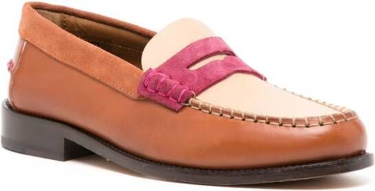Paul Smith Laida loafers met colourblocking Beige