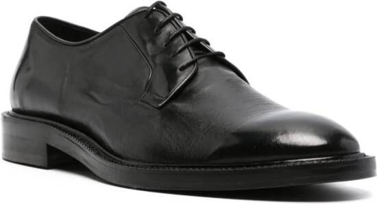 Paul Smith Leren derby schoenen Zwart