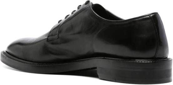 Paul Smith Leren derby schoenen Zwart