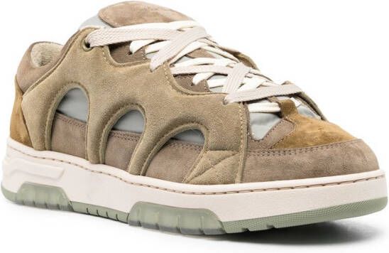 Paura Sneakers met vlakken Groen
