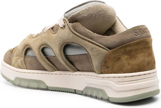 Paura Sneakers met vlakken Groen