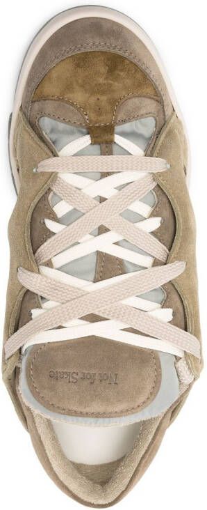 Paura Sneakers met vlakken Groen