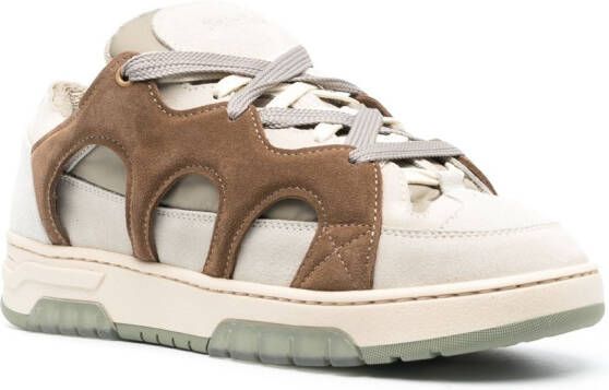 Paura Sneakers met vlakken Beige