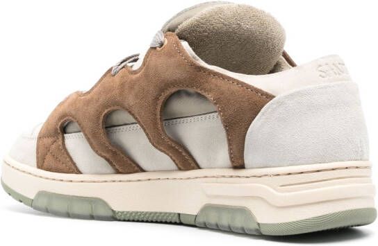 Paura Sneakers met vlakken Beige